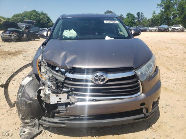 5TDJKRFH4GS258139 - 2016 TOYOTA HIGHLANDER XLE GRAY photo 5