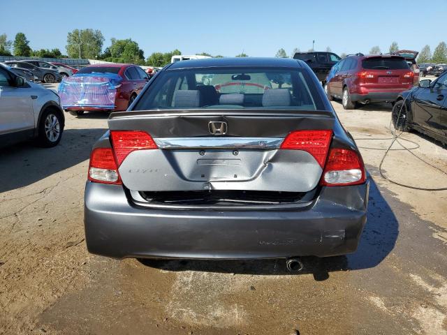 2HGFA16619H311343 - 2009 HONDA CIVIC LX-S GRAY photo 6