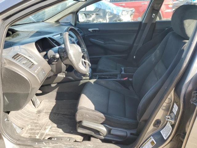 2HGFA16619H311343 - 2009 HONDA CIVIC LX-S رمادي صورة 7