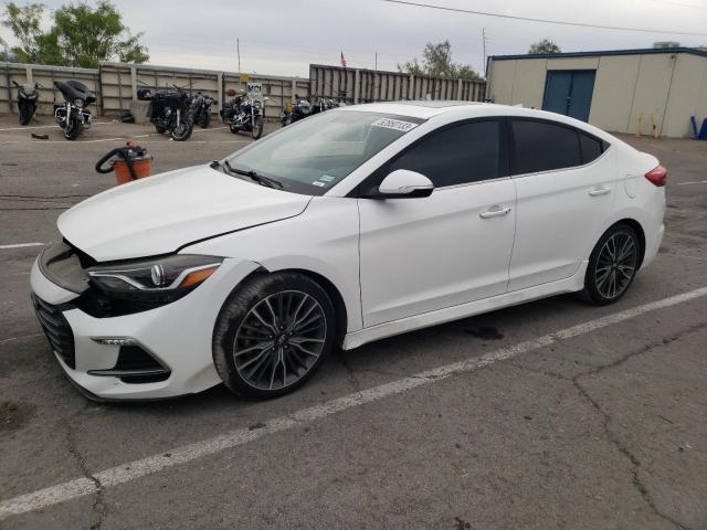 KMHD04LB4JU533853 - 2018 HYUNDAI ELANTRA SPORT WHITE photo 1