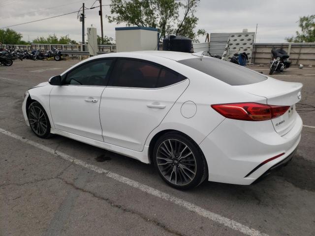 KMHD04LB4JU533853 - 2018 HYUNDAI ELANTRA SPORT WHITE photo 2