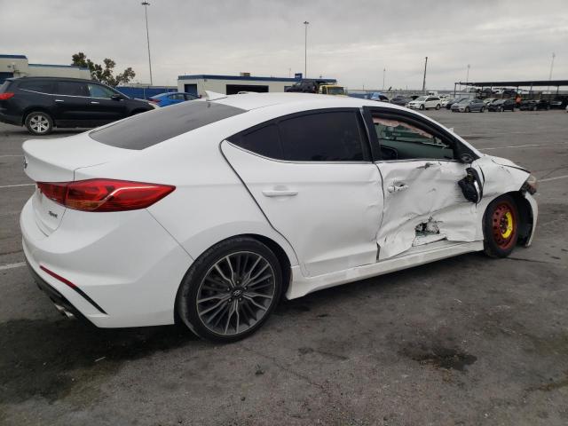 KMHD04LB4JU533853 - 2018 HYUNDAI ELANTRA SPORT WHITE photo 3