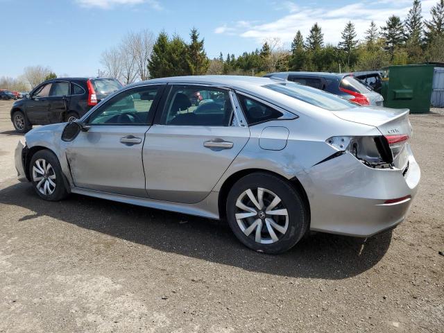 2HGFE2F28NH123405 - 2022 HONDA CIVIC LX SILVER photo 2