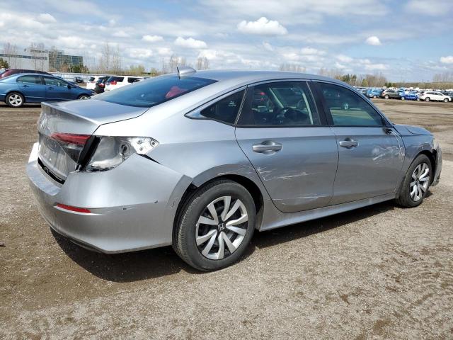 2HGFE2F28NH123405 - 2022 HONDA CIVIC LX SILVER photo 3