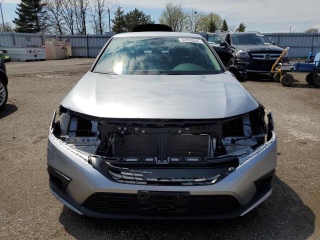 2HGFE2F28NH123405 - 2022 HONDA CIVIC LX SILVER photo 5