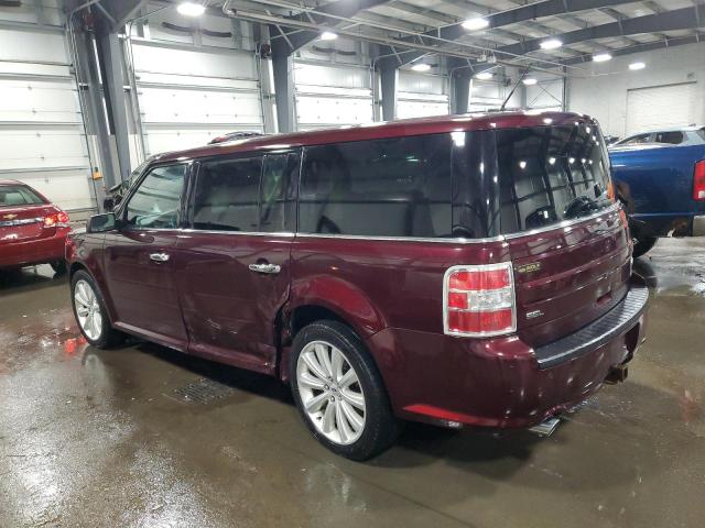 2FMHK6C80HBA11359 - 2017 FORD FLEX SEL BURGUNDY photo 2