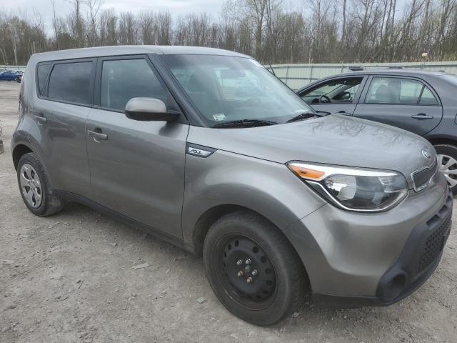 KNDJN2A25F7205072 - 2015 KIA SOUL GRAY photo 4