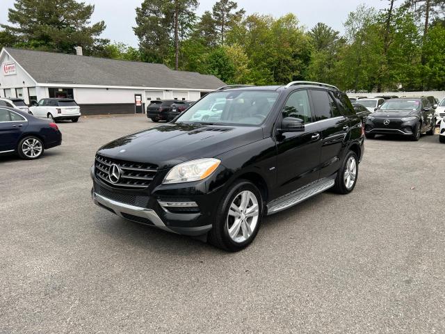 4JGDA5HB3CA053626 - 2012 MERCEDES-BENZ ML 350 4MATIC BLACK photo 1