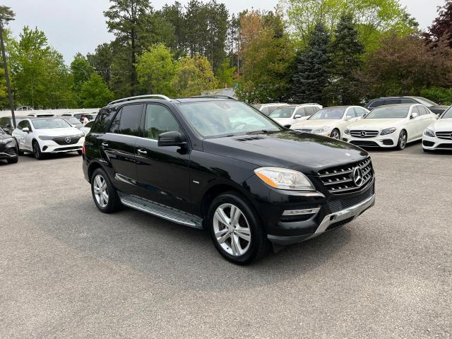 4JGDA5HB3CA053626 - 2012 MERCEDES-BENZ ML 350 4MATIC BLACK photo 2