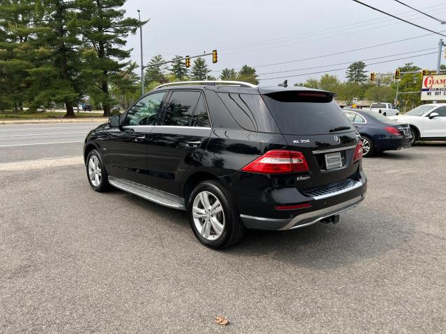 4JGDA5HB3CA053626 - 2012 MERCEDES-BENZ ML 350 4MATIC BLACK photo 3