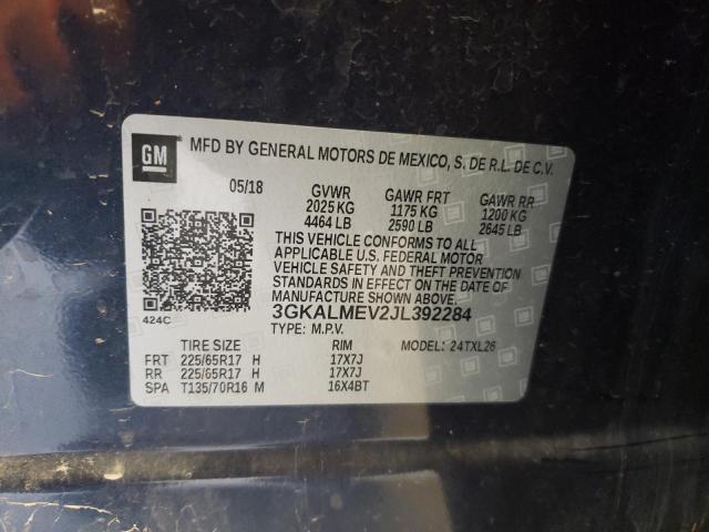 3GKALMEV2JL392284 - 2018 GMC TERRAIN SLE BLUE photo 13