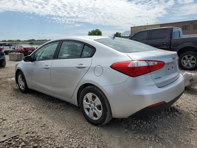 KNAFX4A6XF5391263 - 2015 KIA FORTE LX SILVER photo 2