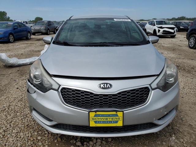 KNAFX4A6XF5391263 - 2015 KIA FORTE LX SILVER photo 5