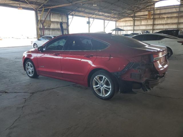 3FA6P0LU1JR268292 - 2018 FORD FUSION SE HYBRID RED photo 2