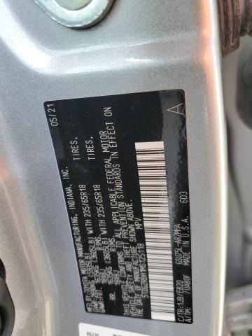 5TDGZRBH1MS125118 - 2021 TOYOTA HIGHLANDER XLE SILVER photo 13