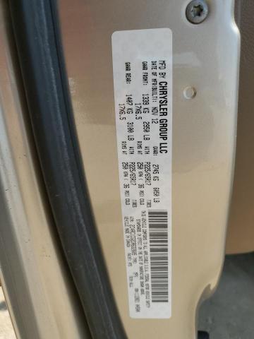 2C4RC1CG2DR632605 - 2013 CHRYSLER TOWN & COU TOURING L GOLD photo 14