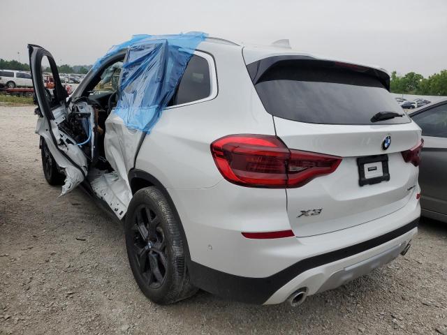 5UXTY5C09M9H43645 - 2021 BMW X3 XDRIVE30I WHITE photo 2