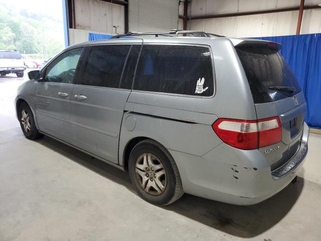 5FNRL384X7B124120 - 2007 HONDA ODYSSEY EX BLUE photo 2