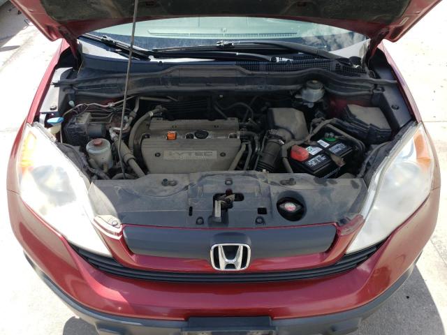 JHLRE48387C096597 - 2007 HONDA CR-V LX RED photo 12