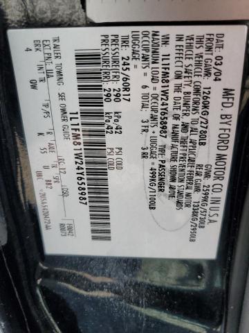 1L1FM81W24Y658987 - 2004 LINCOLN TOWN CAR EXECUTIVE Schwarz Foto 13