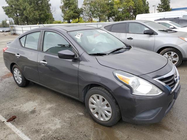 3N1CN7AP3FL845684 - 2015 NISSAN VERSA S GRAY photo 4