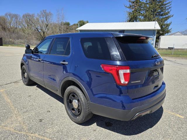 1FM5K8AR1HGA17142 - 2017 FORD EXPLORER POLICE INTERCEPTOR BLUE photo 3