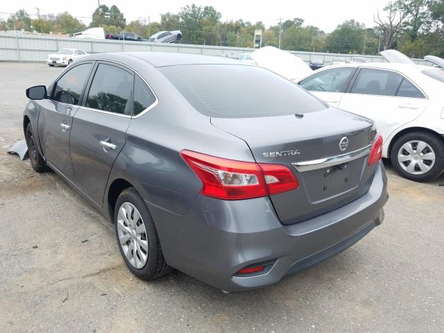 3N1AB7AP6GY215596 - 2016 NISSAN SENTRA S GRAY photo 3