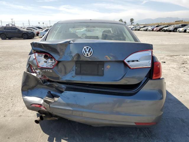 3VW2K7AJ4DM398218 - 2013 VOLKSWAGEN JETTA BASE Մոխրագույն լուսանկար 6