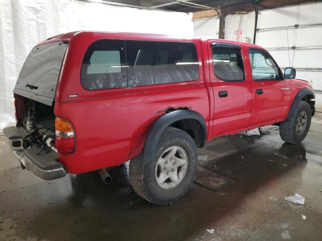 5TEHN72N21Z769736 - 2001 TOYOTA TACOMA DOUBLE CAB RED photo 3