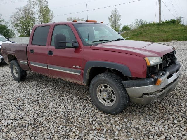 1GCGK23U24F114541 - 2004 CHEVROLET SILVERADO K2500 BURGUNDY photo 4