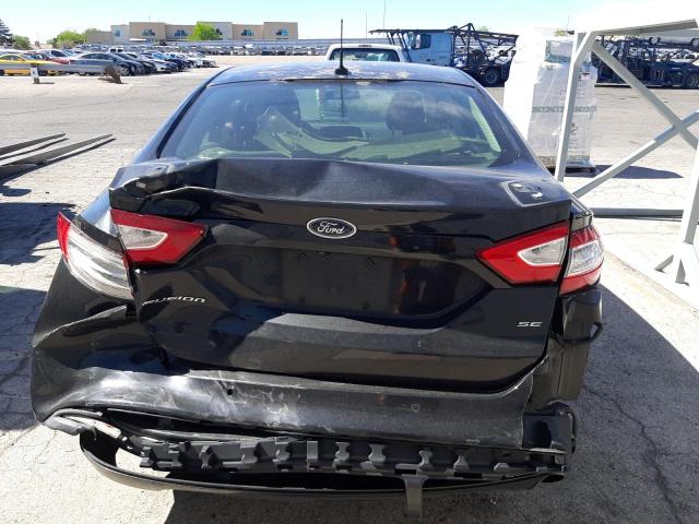 3FA6P0H72ER111704 - 2014 FORD FUSION SE BLACK photo 6