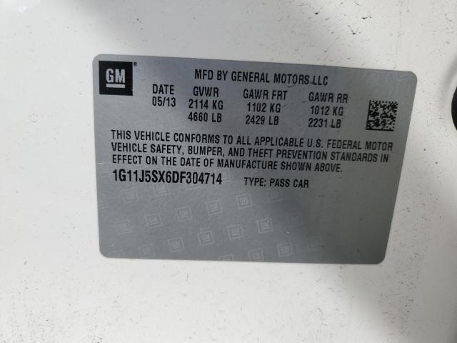 1G11J5SX6DF304714 - 2013 CHEVROLET MALIBU LTZ 白色 照片 12