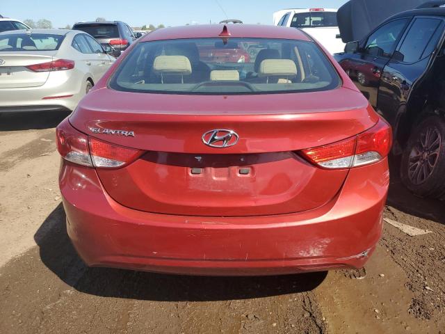 KMHDH4AE3DU770229 - 2013 HYUNDAI ELANTRA GLS RED photo 6