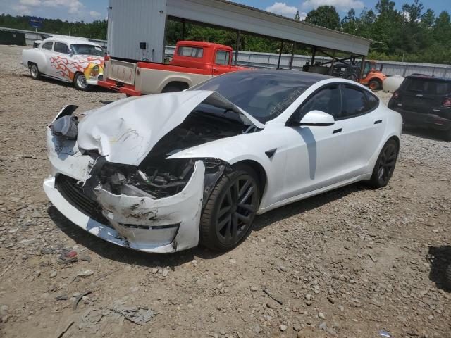 5YJSA1E54MF453223 - 2021 TESLA MODEL S Սպիտակ լուսանկար 1