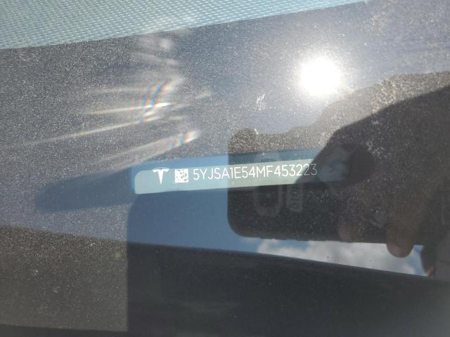 5YJSA1E54MF453223 - 2021 TESLA MODEL S Սպիտակ լուսանկար 12