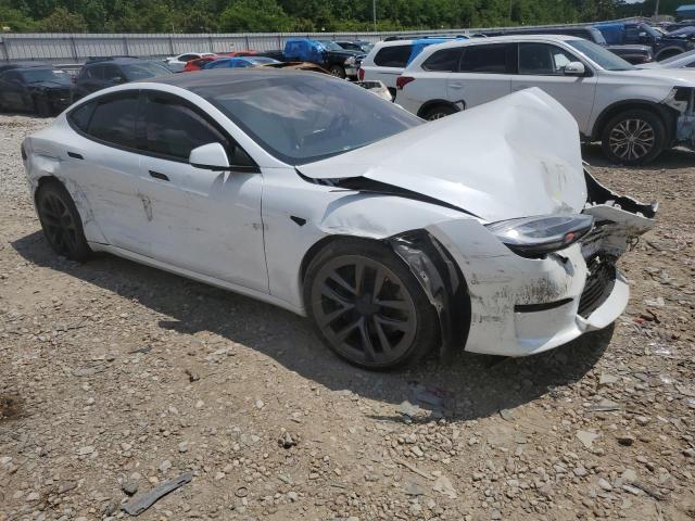5YJSA1E54MF453223 - 2021 TESLA MODEL S Սպիտակ լուսանկար 4