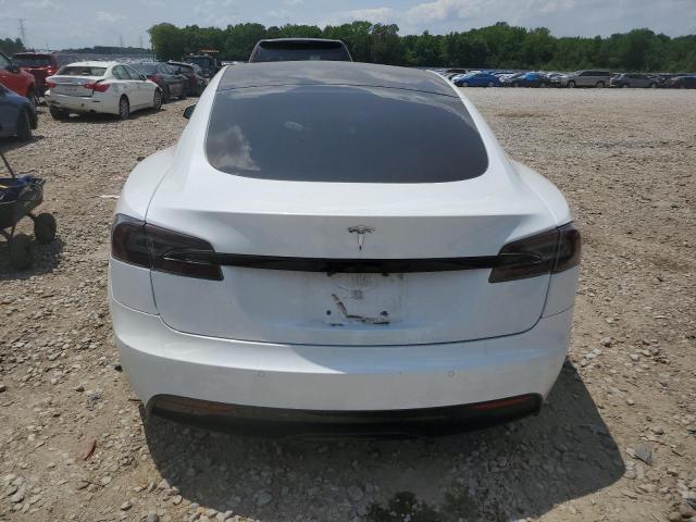 5YJSA1E54MF453223 - 2021 TESLA MODEL S Սպիտակ լուսանկար 6