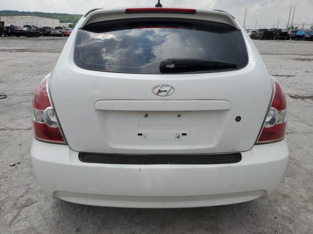 KMHCN36C48U090013 - 2008 HYUNDAI ACCENT SE WHITE photo 6