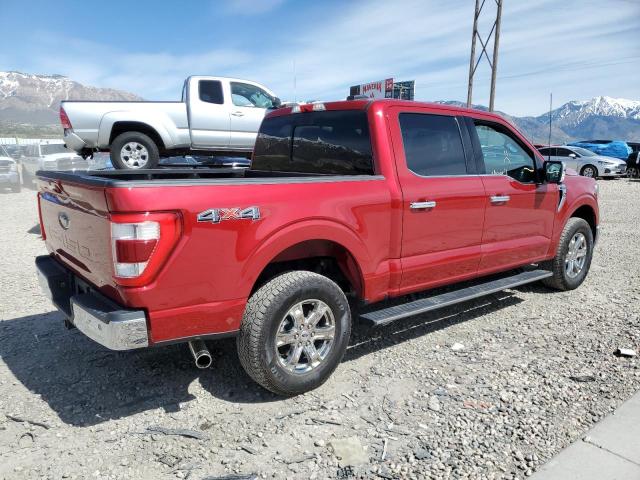 1FTFW1ED3NFA70929 - 2022 FORD F150 SUPERCREW RED photo 3