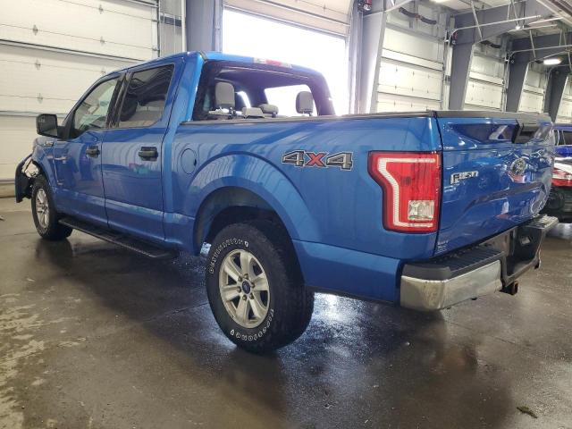 1FTEW1EP8FKE51383 - 2015 FORD F150 SUPERCREW BLUE photo 2