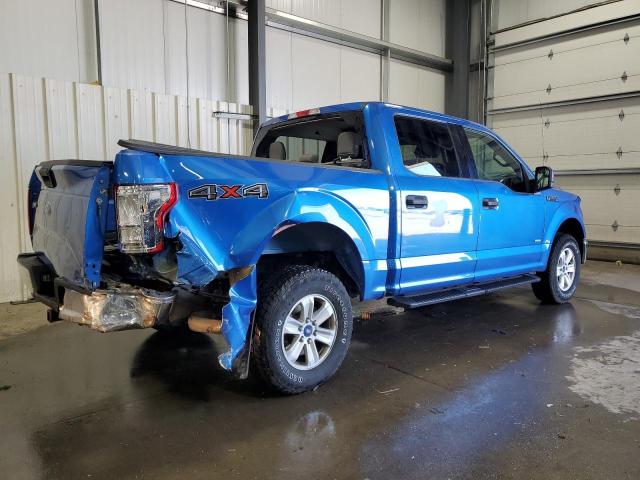 1FTEW1EP8FKE51383 - 2015 FORD F150 SUPERCREW BLUE photo 3