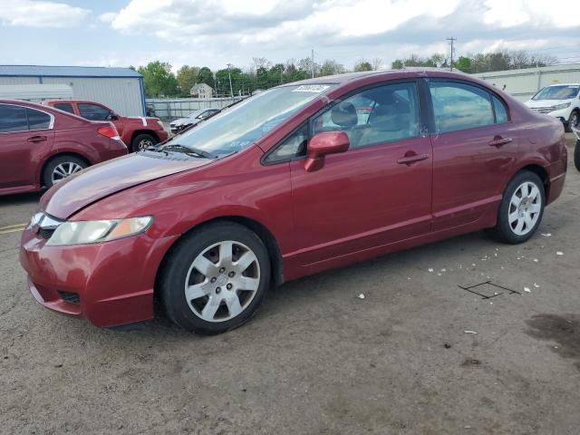 2HGFA16579H341471 - 2009 HONDA CIVIC LX RED photo 1