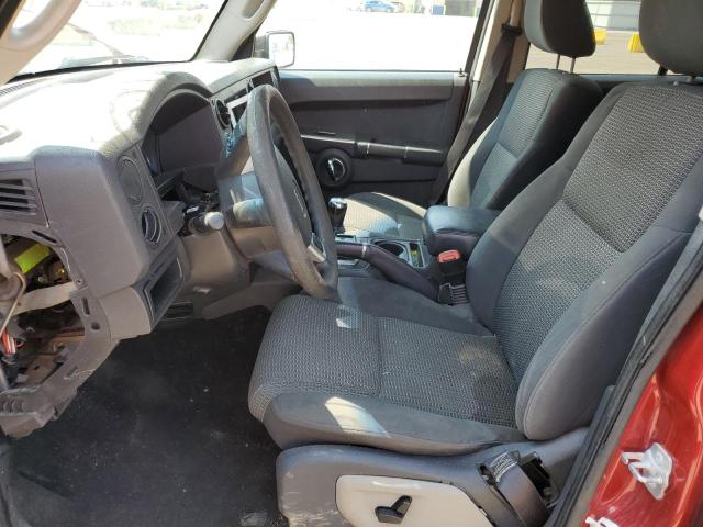 1J4RG4GK9AC140723 - 2010 JEEP COMMANDER SPORT მუქწითელი ფოტო 7