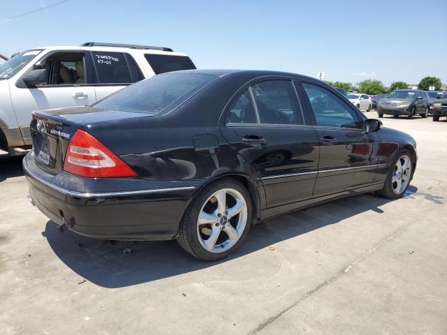 WDBRF40J94F490106 - 2004 MERCEDES-BENZ C 230K SPORT SEDAN BLACK photo 3