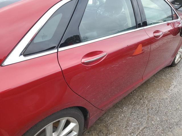 3LN6L2G98GR631974 - 2016 LINCOLN MKZ RED photo 10