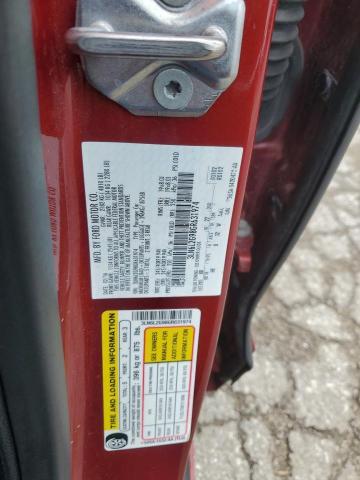 3LN6L2G98GR631974 - 2016 LINCOLN MKZ RED photo 12