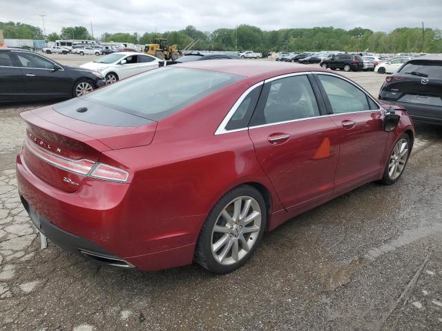 3LN6L2G98GR631974 - 2016 LINCOLN MKZ RED photo 3