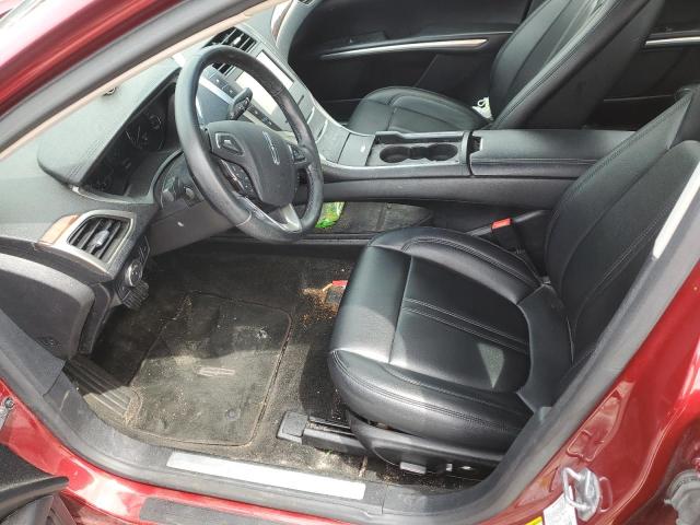 3LN6L2G98GR631974 - 2016 LINCOLN MKZ RED photo 7