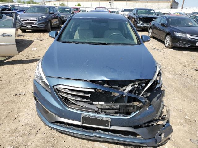 5NPE34AF7GH391278 - 2016 HYUNDAI SONATA SPORT BLUE photo 5