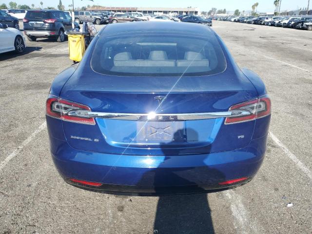 5YJSA1E11HF218751 - 2017 TESLA MODEL S Mavi foto 6